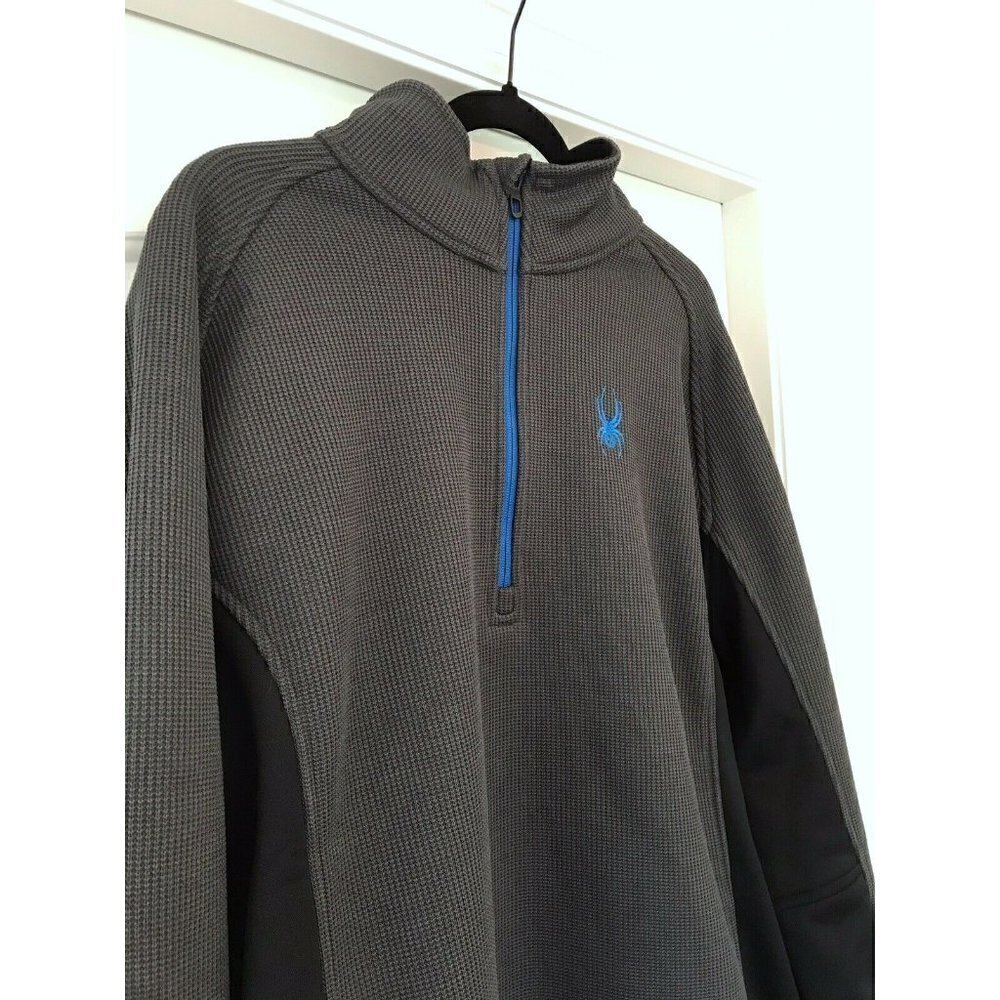 Spyder Outbound Half Zip Gray Pullover Sweater Xxl - image 3